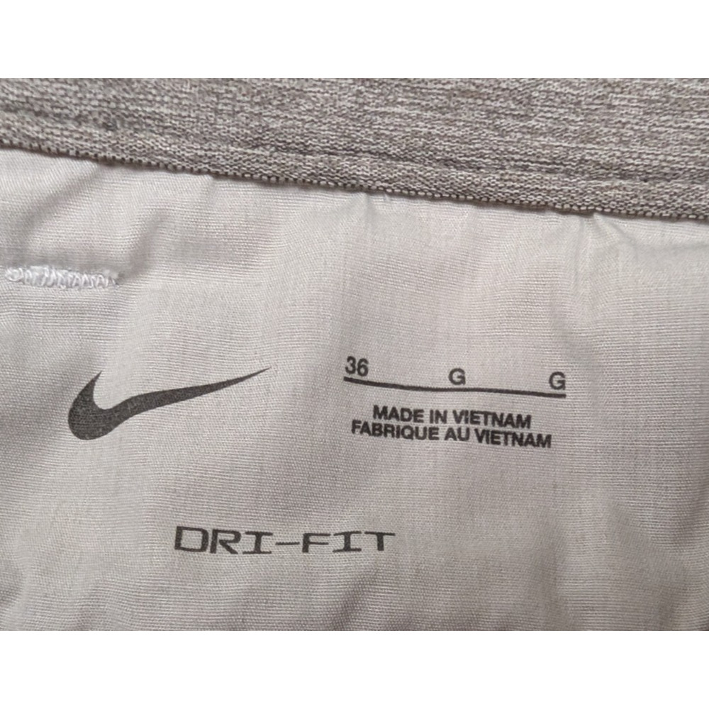 Nike Dri-Fit sz 36 UV men's Plaid Golf Chino Shorts phonton dust dh1294 3526 - Picture 3 of 4